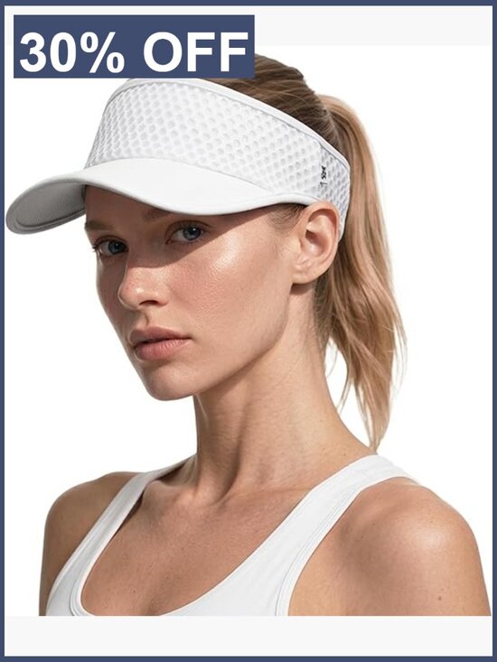 Lightweight Adjustable Sun Visor Hat for Running Golf Tennis main image 2